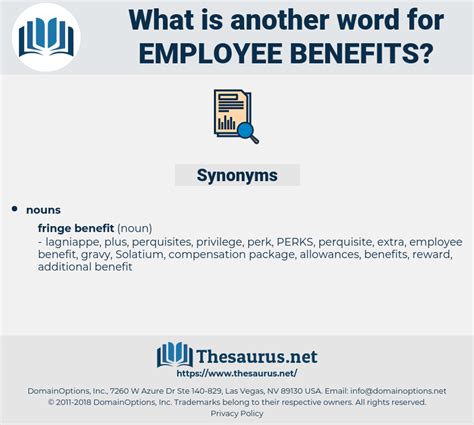 employee benefits synonym.